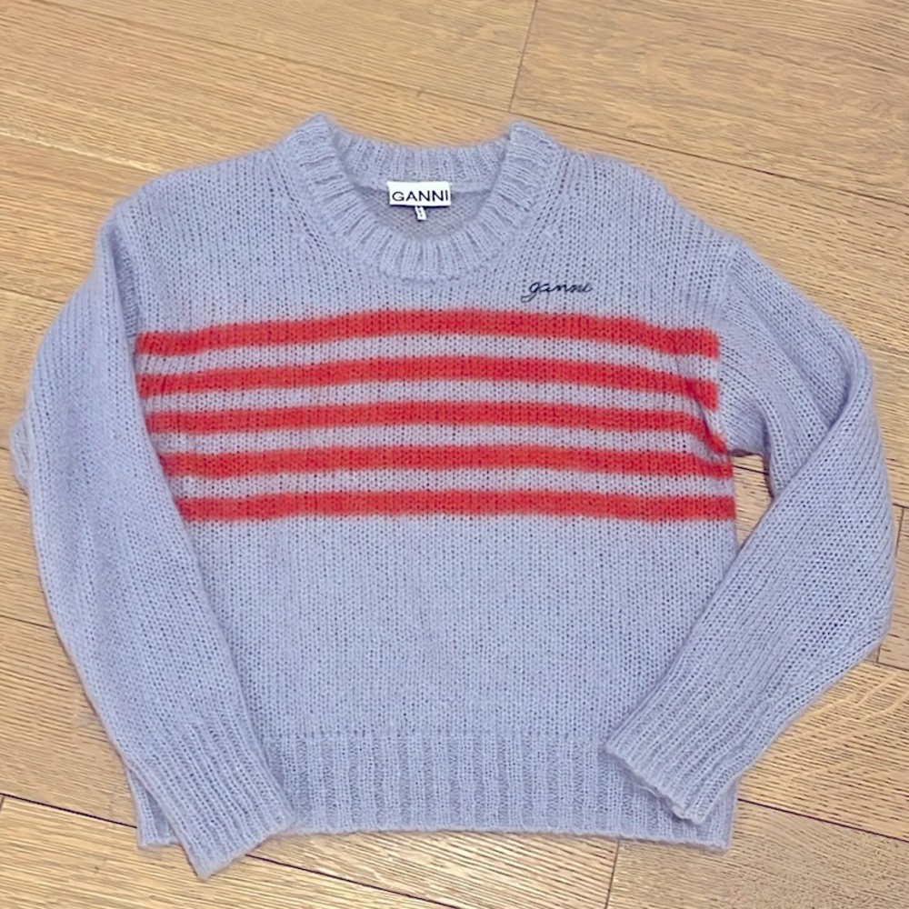Ganni mohair knit sweater